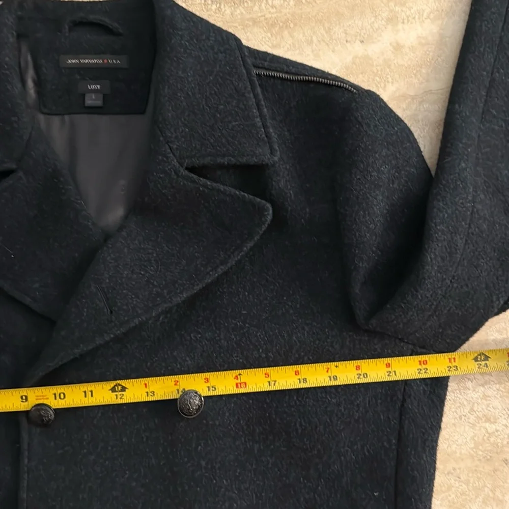 John Varvatos Luxe Wool Blend Pea Coat
